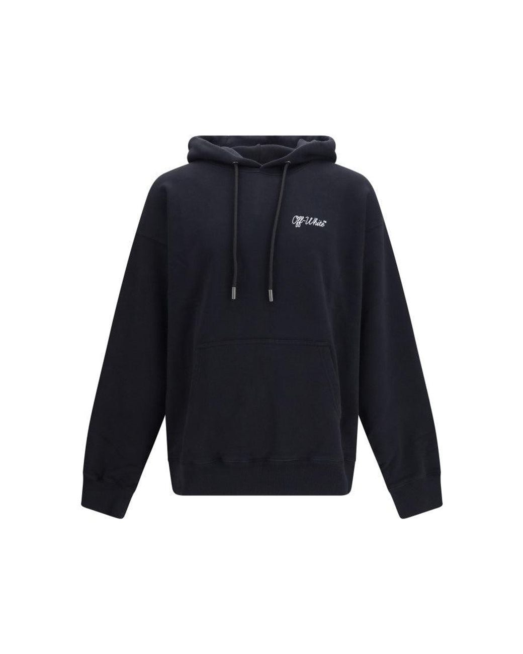 Off-White c/o Virgil Abloh Blue Relaxed Logo Hoodie for men