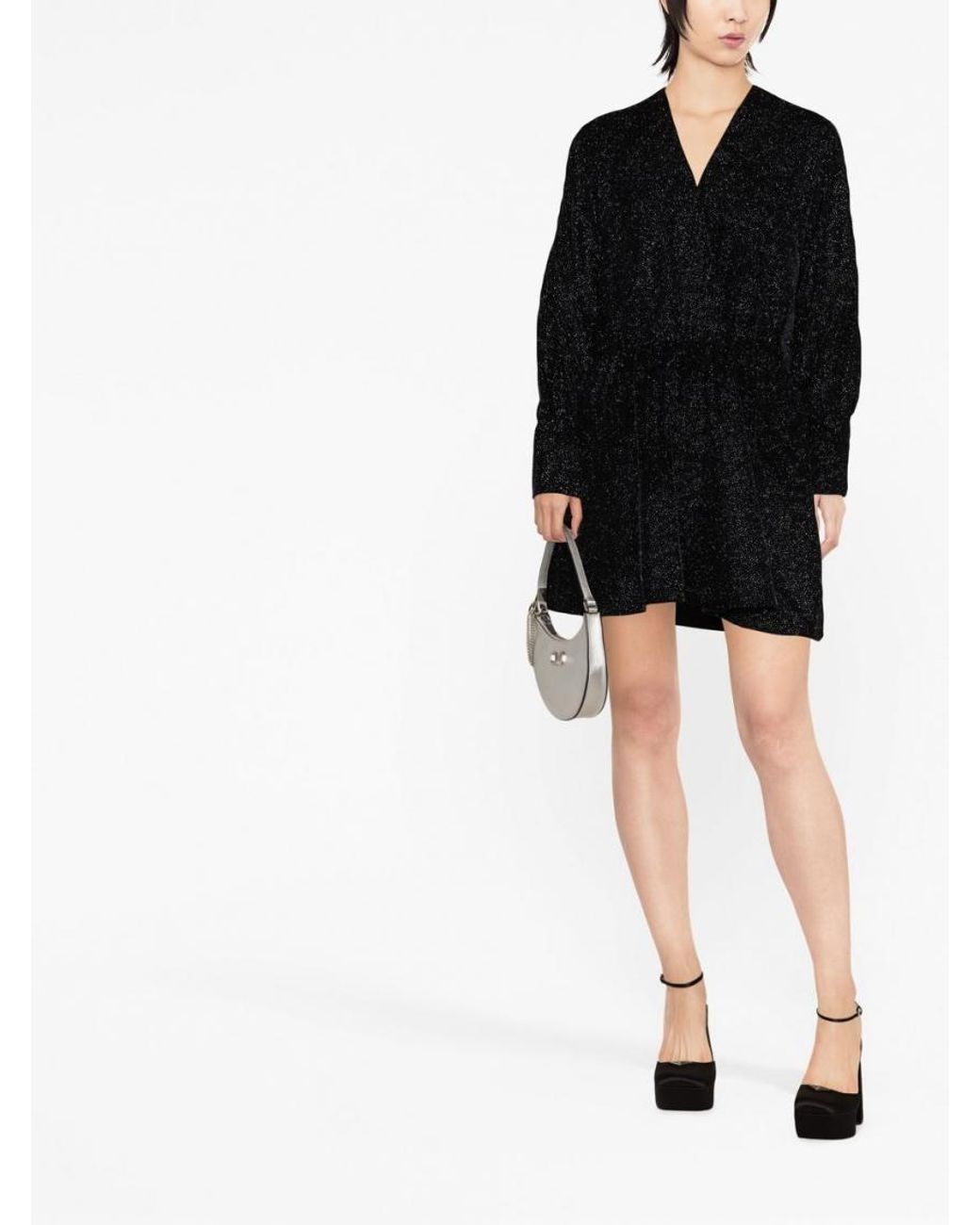 Isabel Marant Black Alexande Velvet Mini Dress