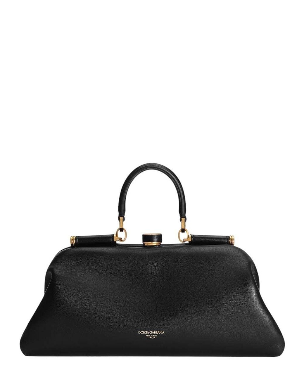 Dolce & Gabbana Black Grandma Medium Satchel