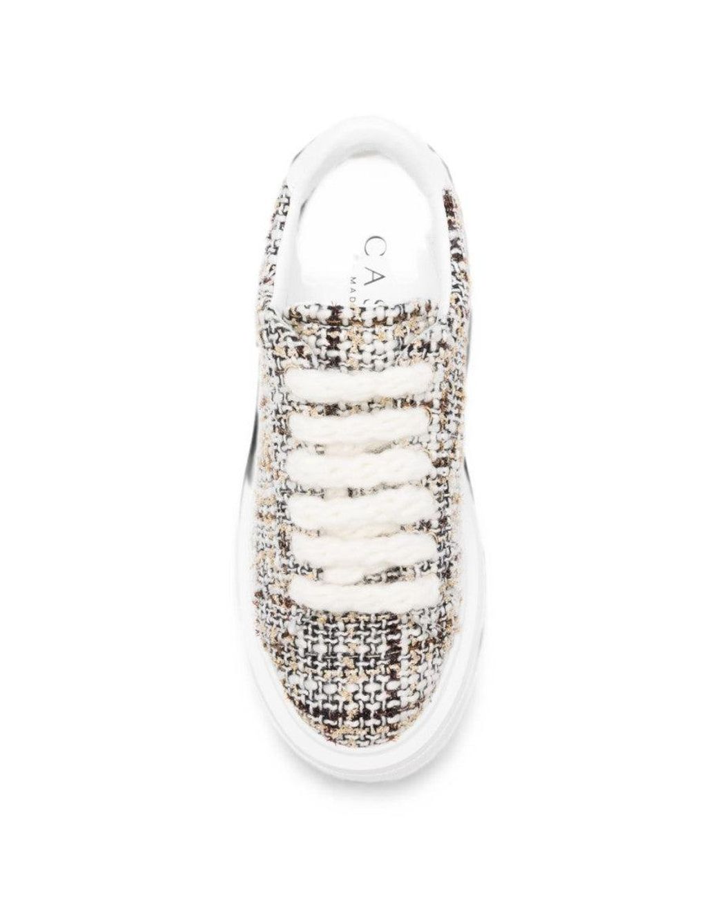 Casadei White Nexus Bouclé Sneakers