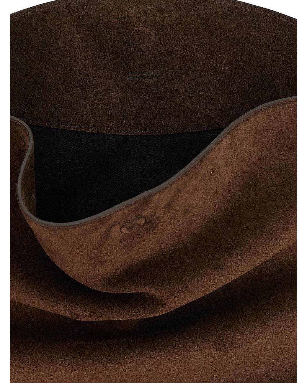Isabel Marant Brown Dark Oskan Large Shoulder Bag