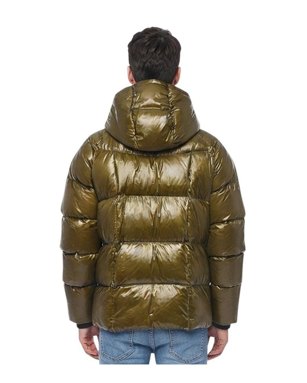 DSquared² Green Quilted Hood Jacket for men