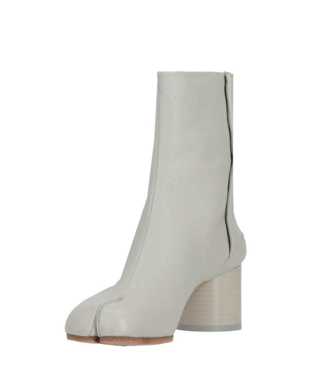 Maison Margiela White Alabaster Solid Tabi Boots