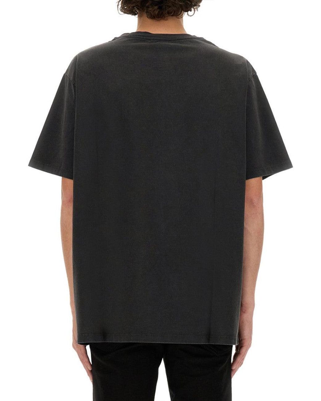 Balmain Black Oversized T-Shirt for men