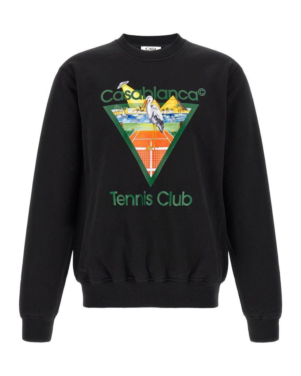 Casablanca Blue Crew Neck Sweatshirt for men