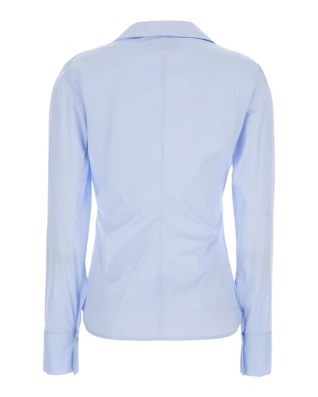 Semicouture Blue Regular Solid Shirt