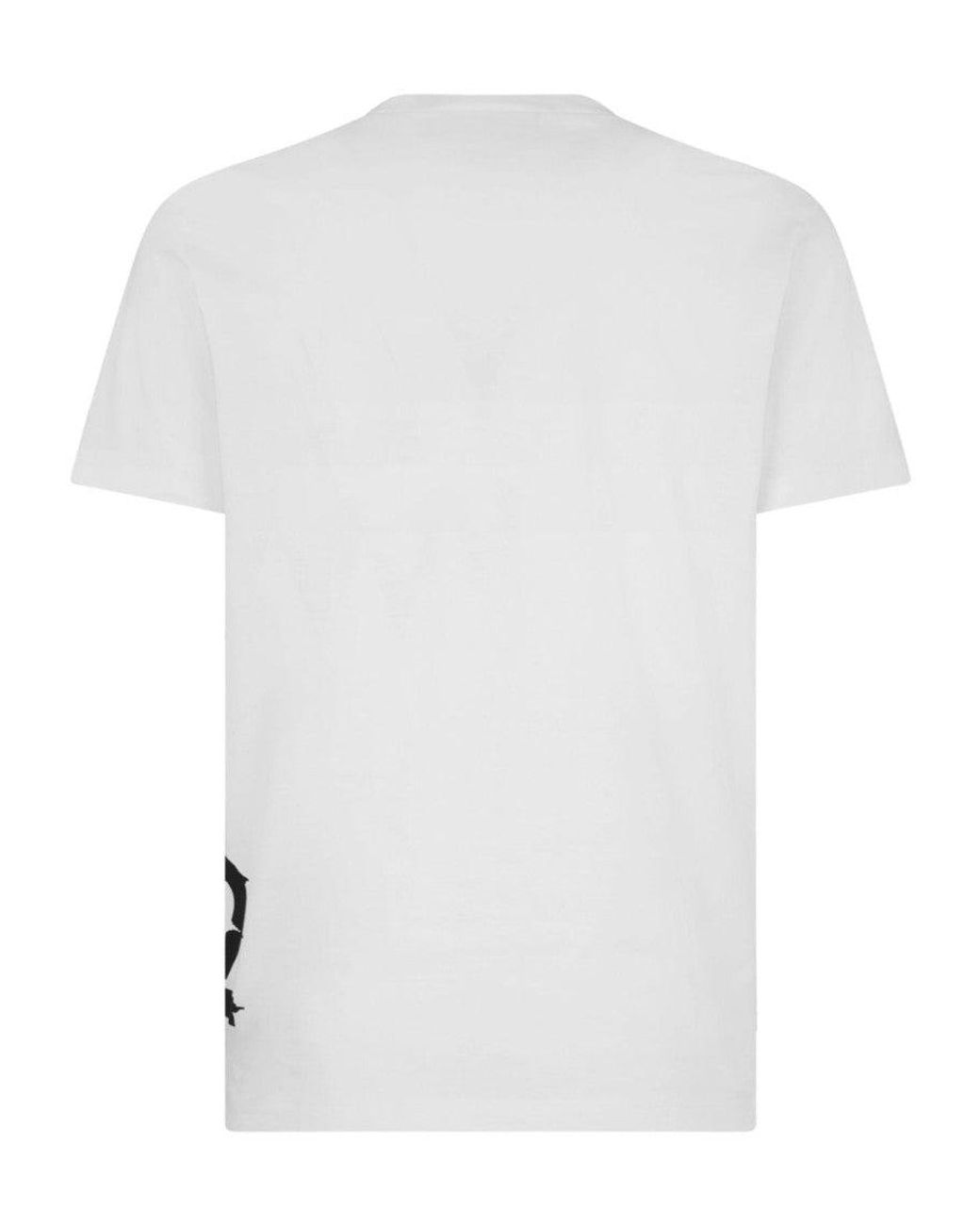 DSquared² White Logo Print T-Shirt for men
