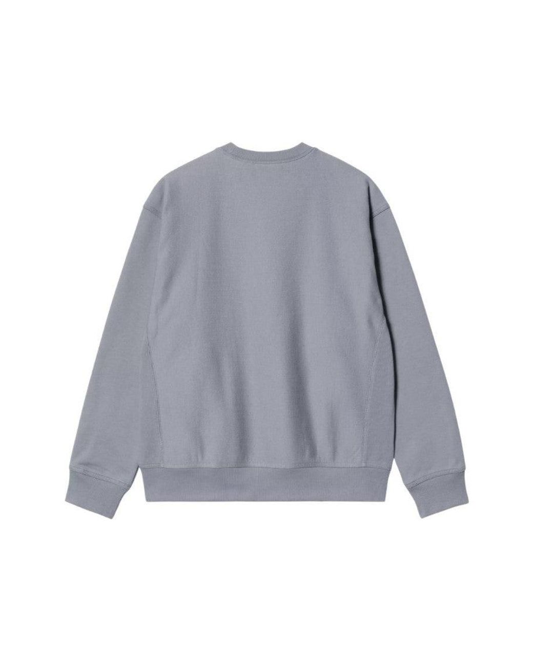 Carhartt Gray Crew Neck Sweatshirt for men