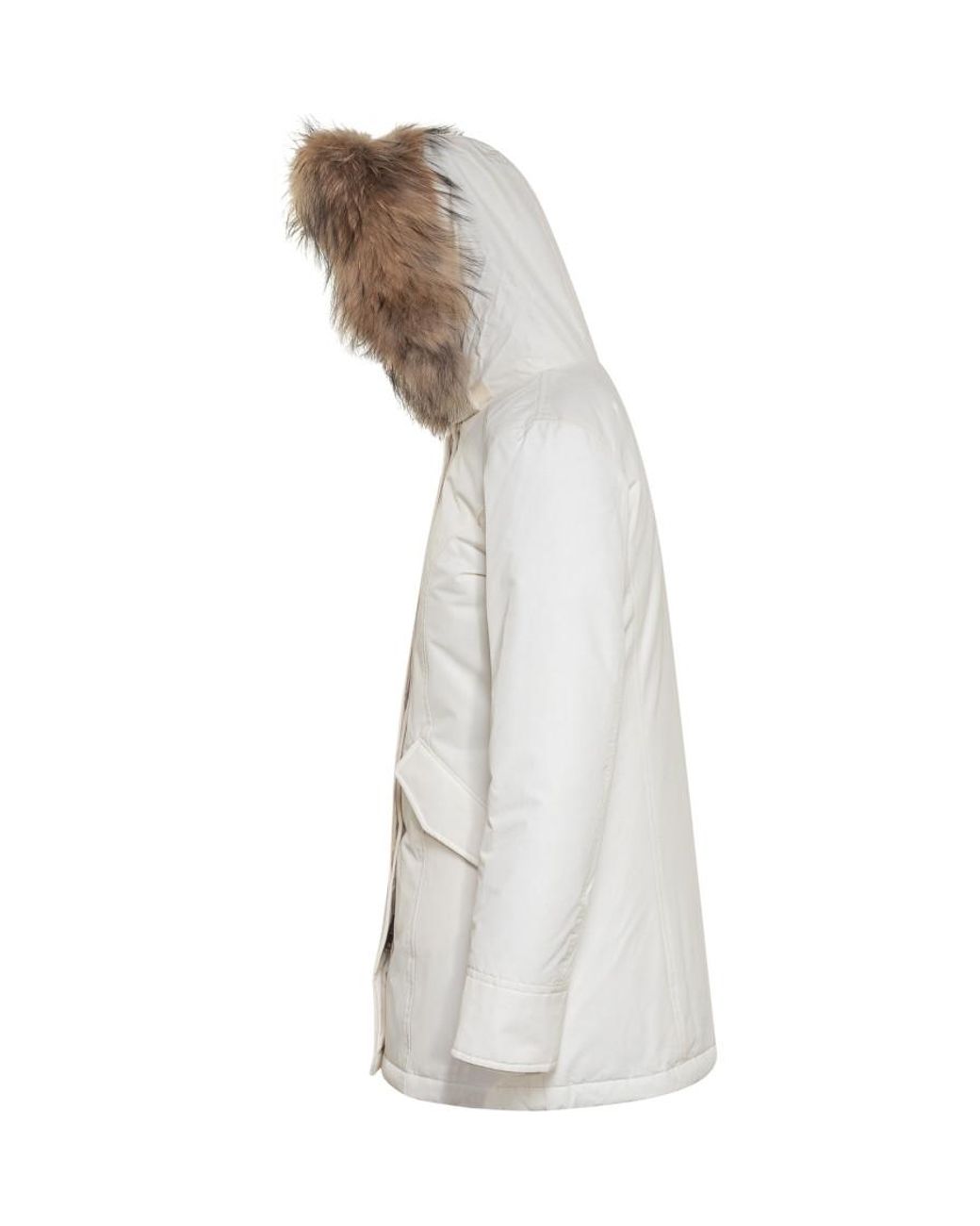 Woolrich White Mini Down Puffer Jacket