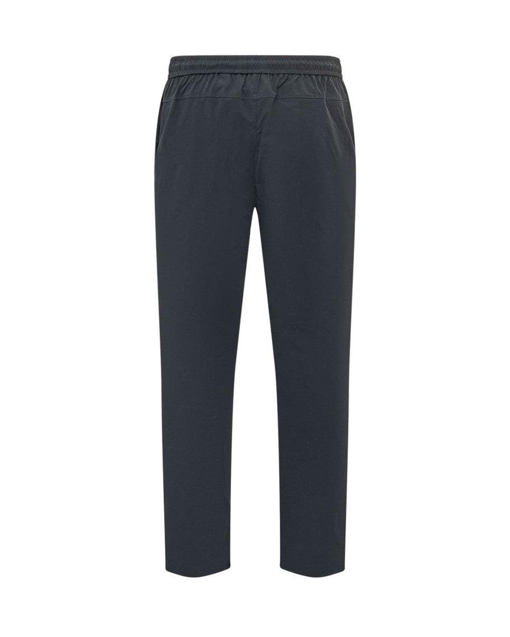 K-Way Blue Dark Straight Drawstring Pants for men