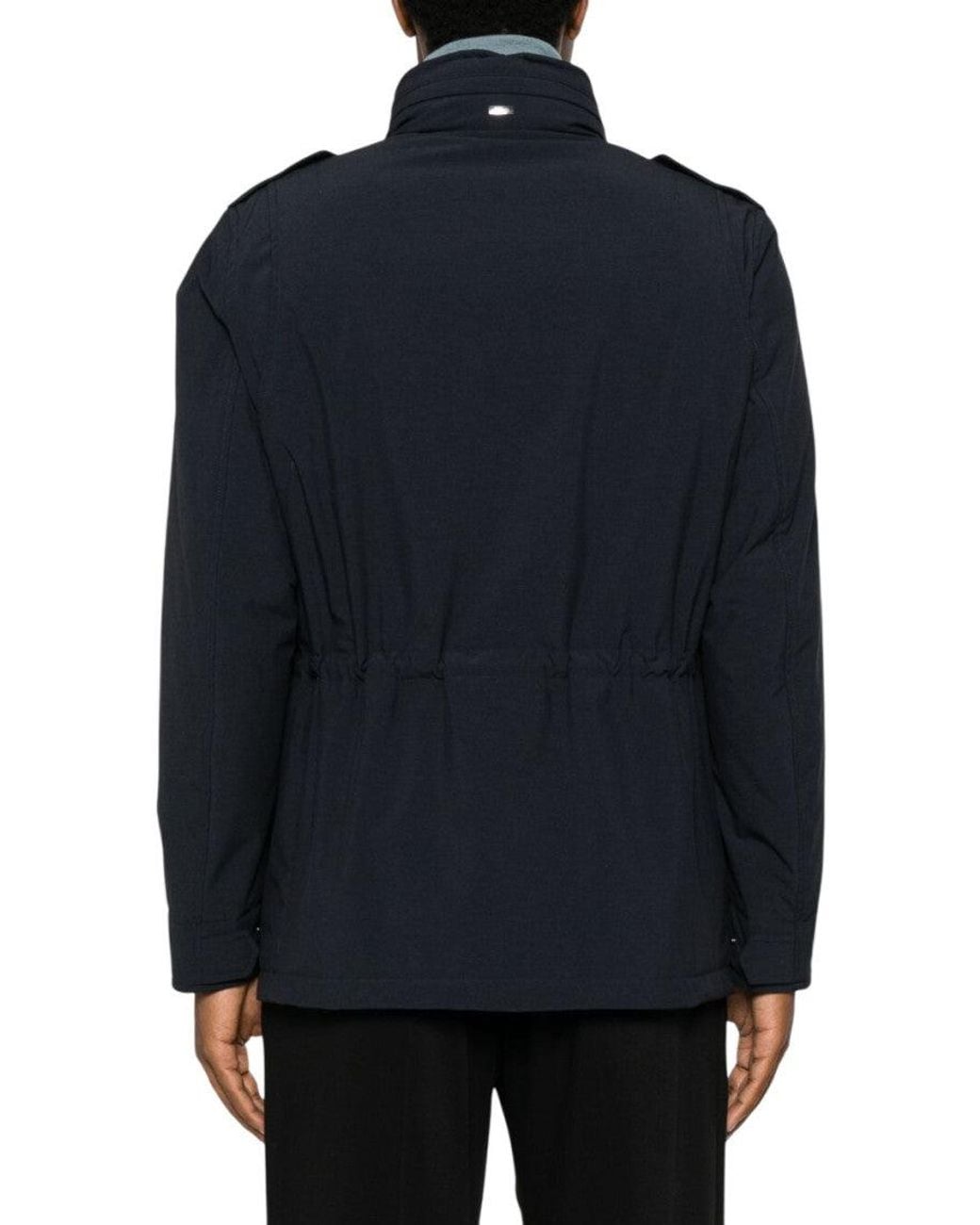 Herno Black Regular Jacket for men