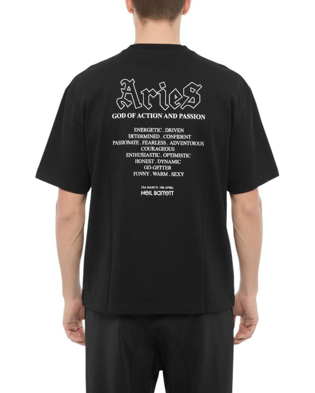 Neil Barrett Black Crew Neck T-Shirt for men