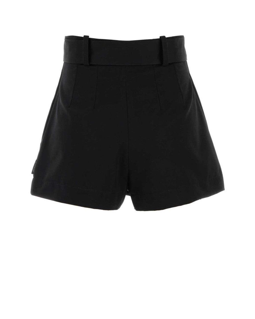 Moncler Black Polyester Blend Shorts
