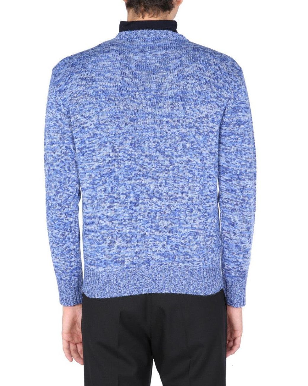 Ballantyne Blue Crew Neck Sweater for men