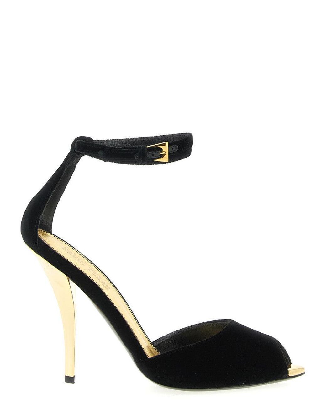 Paris Texas Black 'Jessica' Sandals