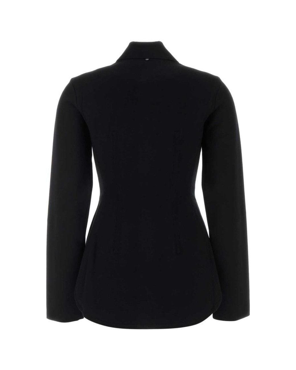 Sportmax Black Solid Viscose Shirt