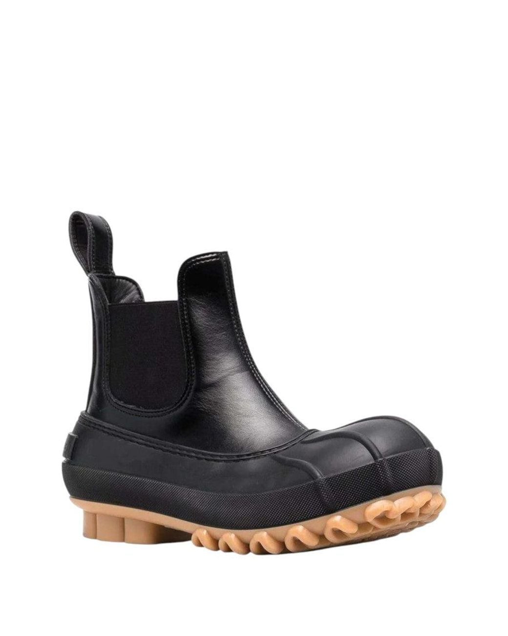 Stella McCartney Black Leather Chelsea Boots