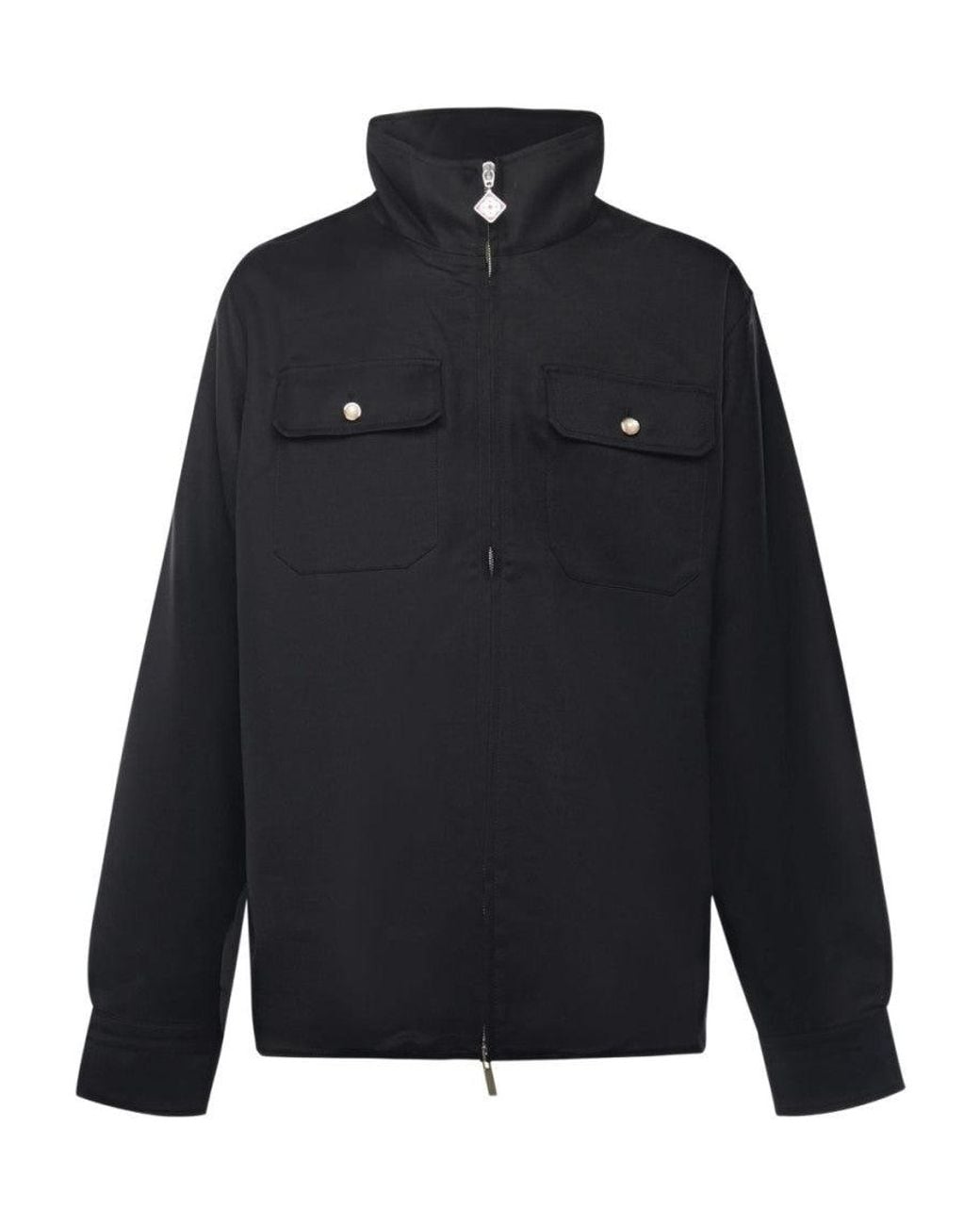 Casablanca Blue High-Neck Zip Jacket for men