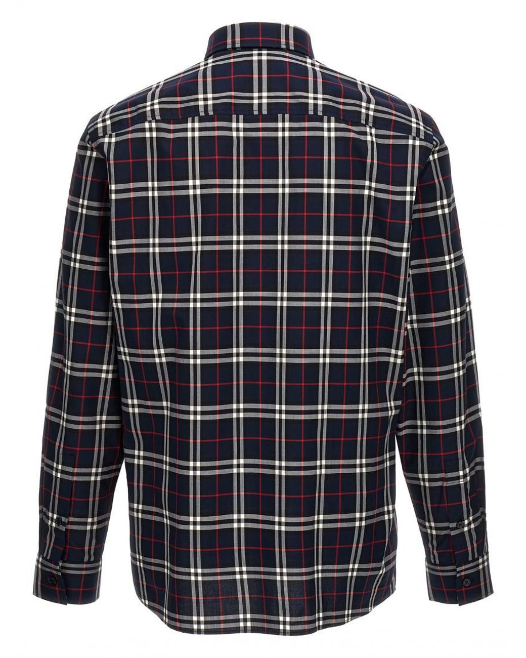 Burberry Blue Simpson Check Shirt for men