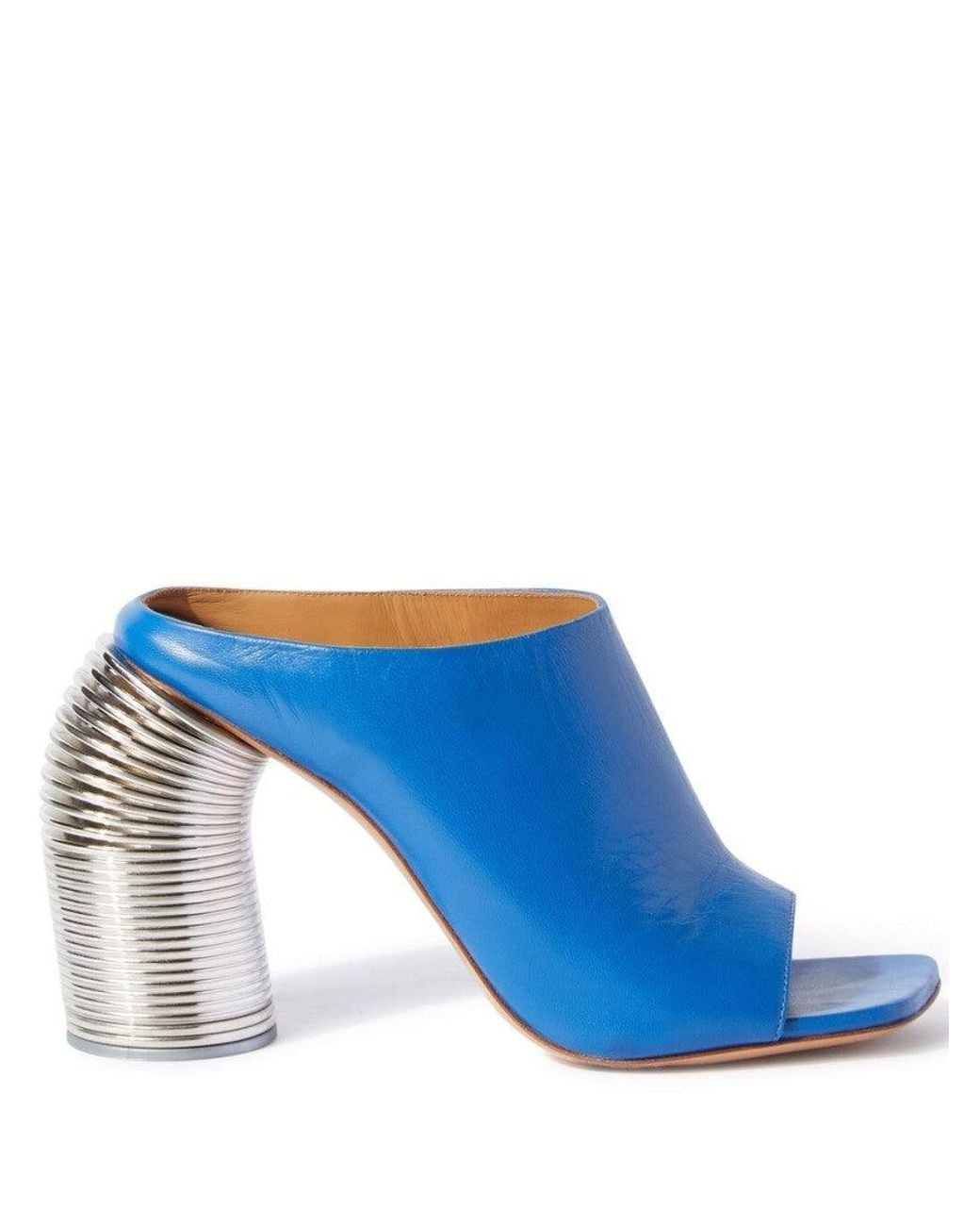 Off-White c/o Virgil Abloh Blue Slip On Heels