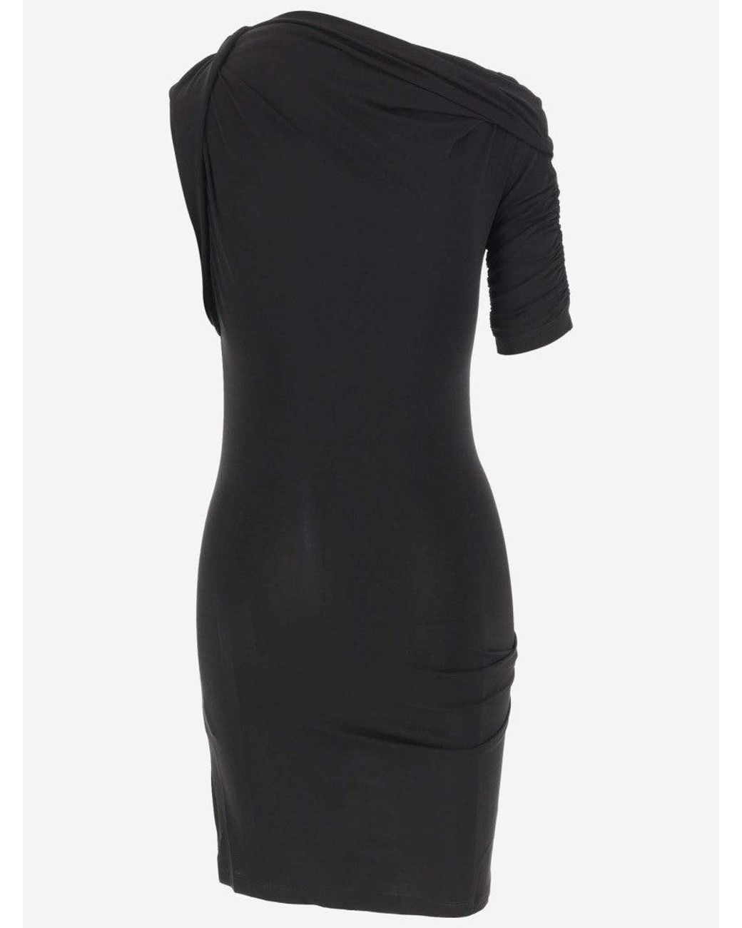 Jacquemus Black The Drapeado Mini Dress