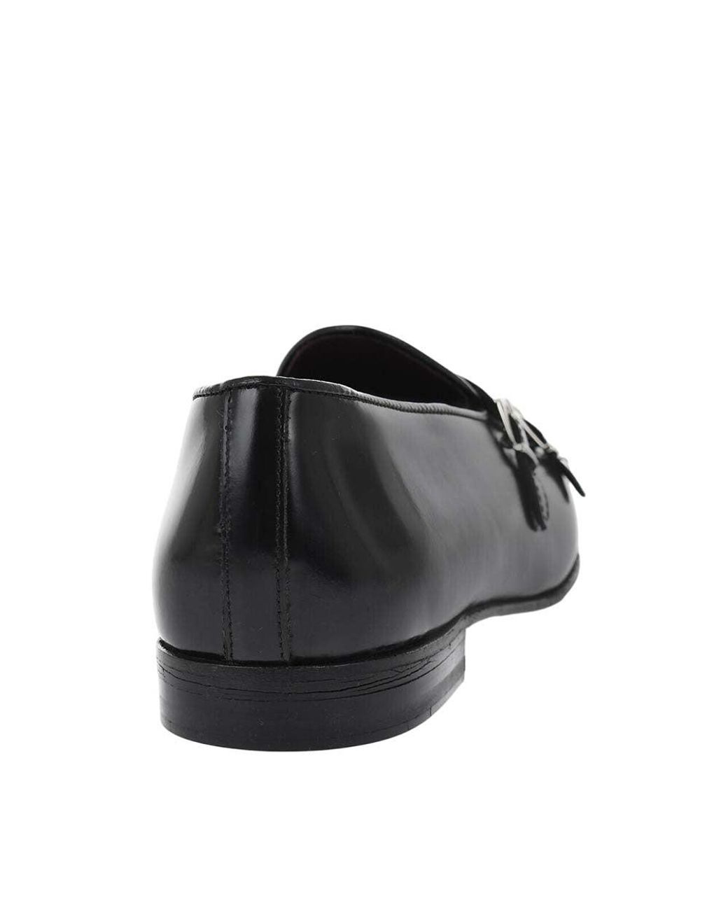 Corneliani Black Brushed Dress Shoes for men