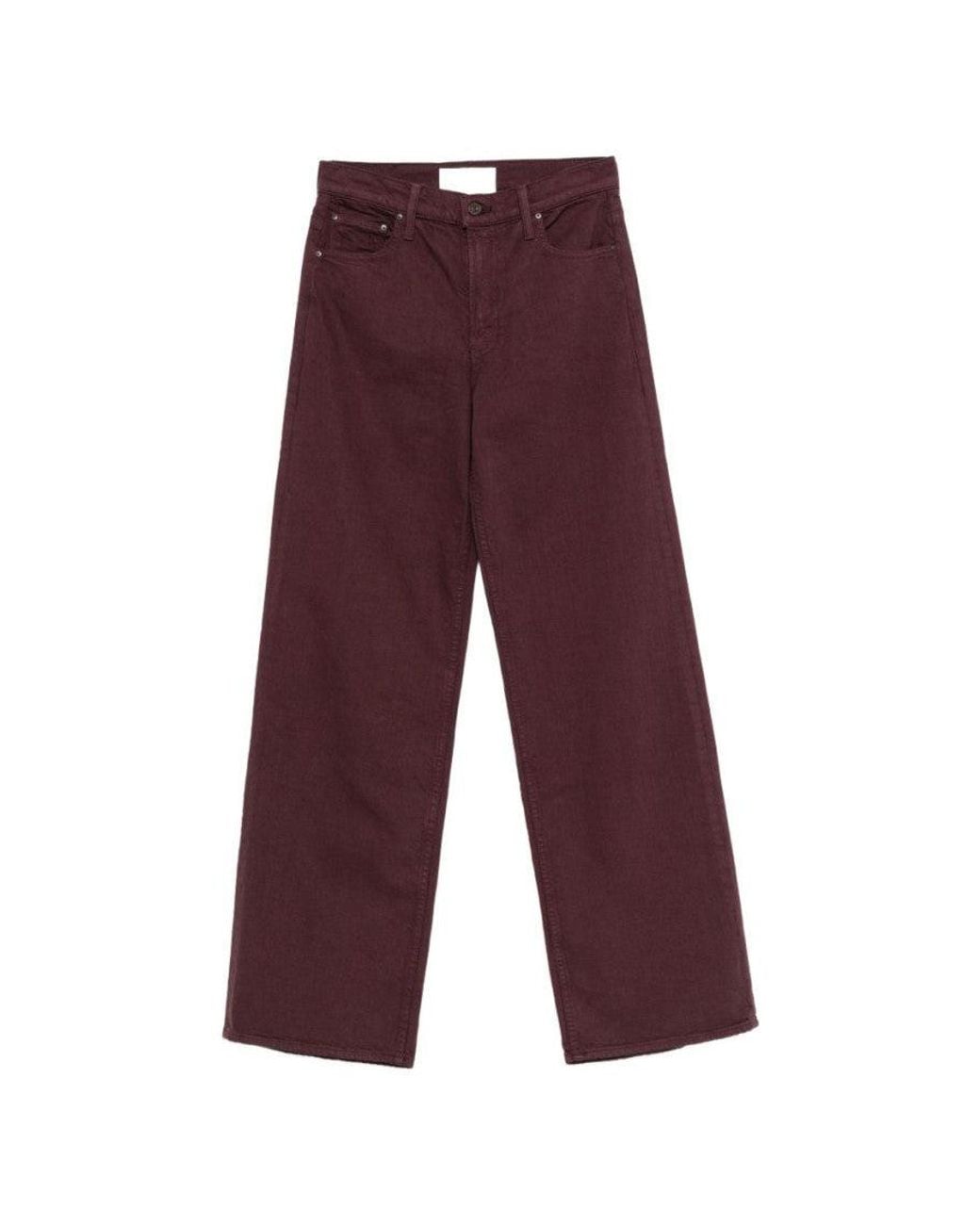 Mother Purple Marron High Rise Jeans