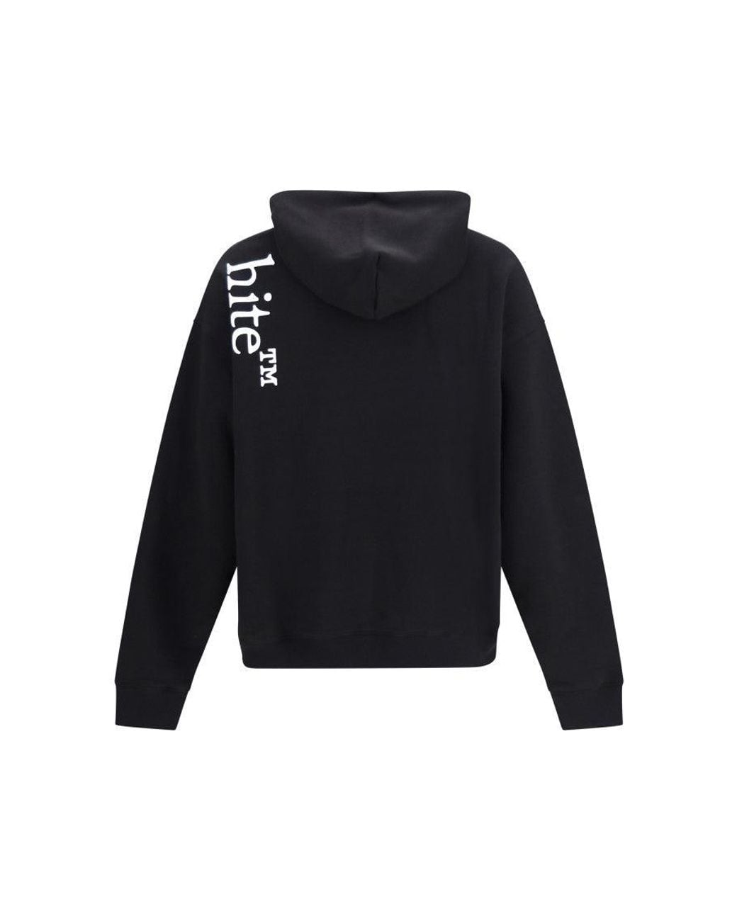 Off-White c/o Virgil Abloh Black Relaxed Logo Hoodie for men