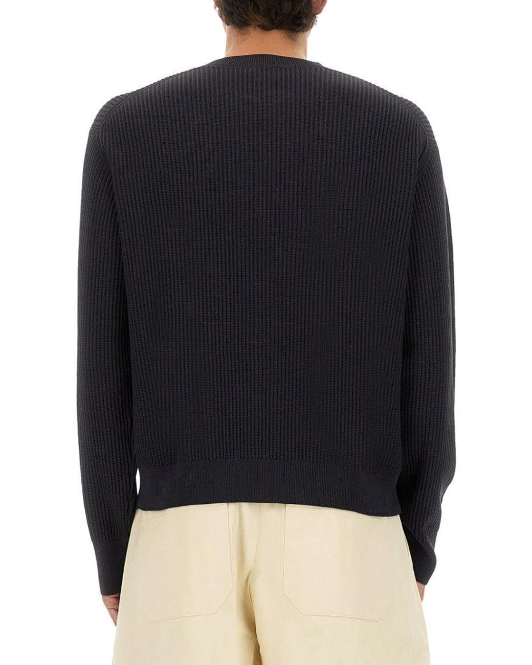 Studio Nicholson Blue Dark Knitted Sweater for men