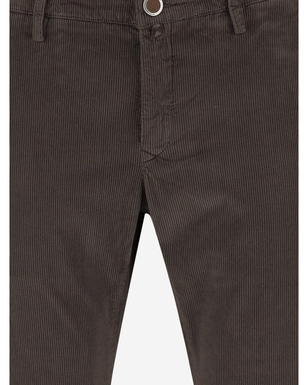 Jacob Cohen Gray Corduroy Pant for men