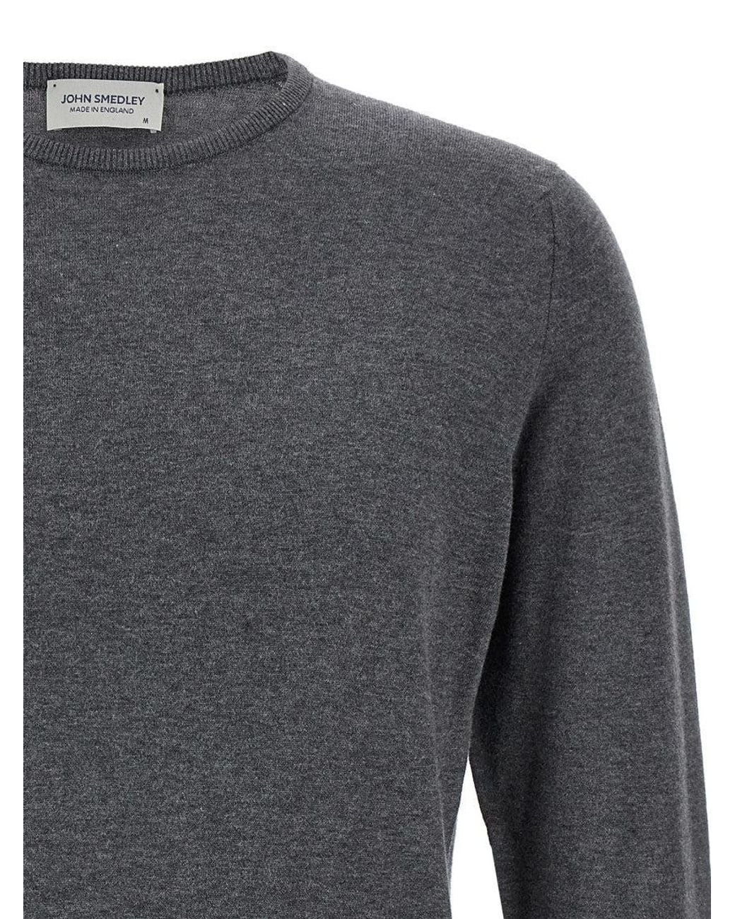 John Smedley Gray Hatfield Sweater for men