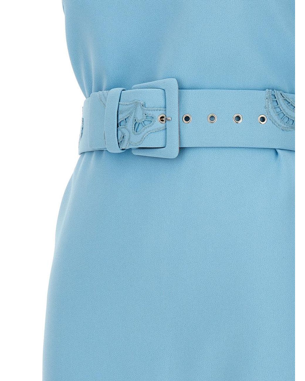 Ermanno Scervino Blue Light Abito Pizzo