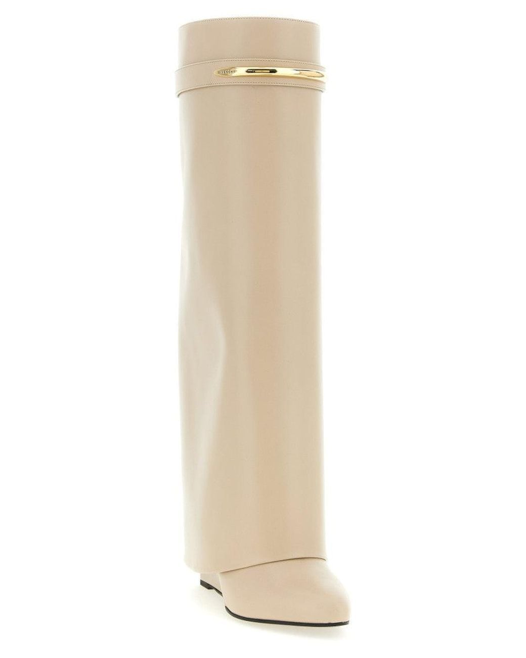 Givenchy White Solid Pointed Toe Boots