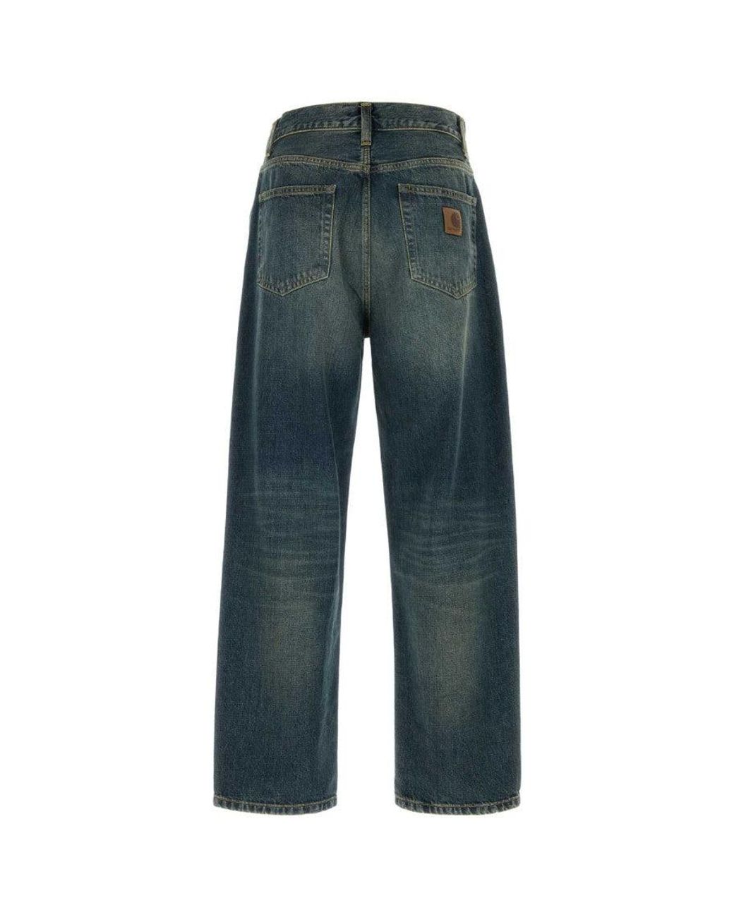 Carhartt Blue Relaxed Mid Rise Jeans for men