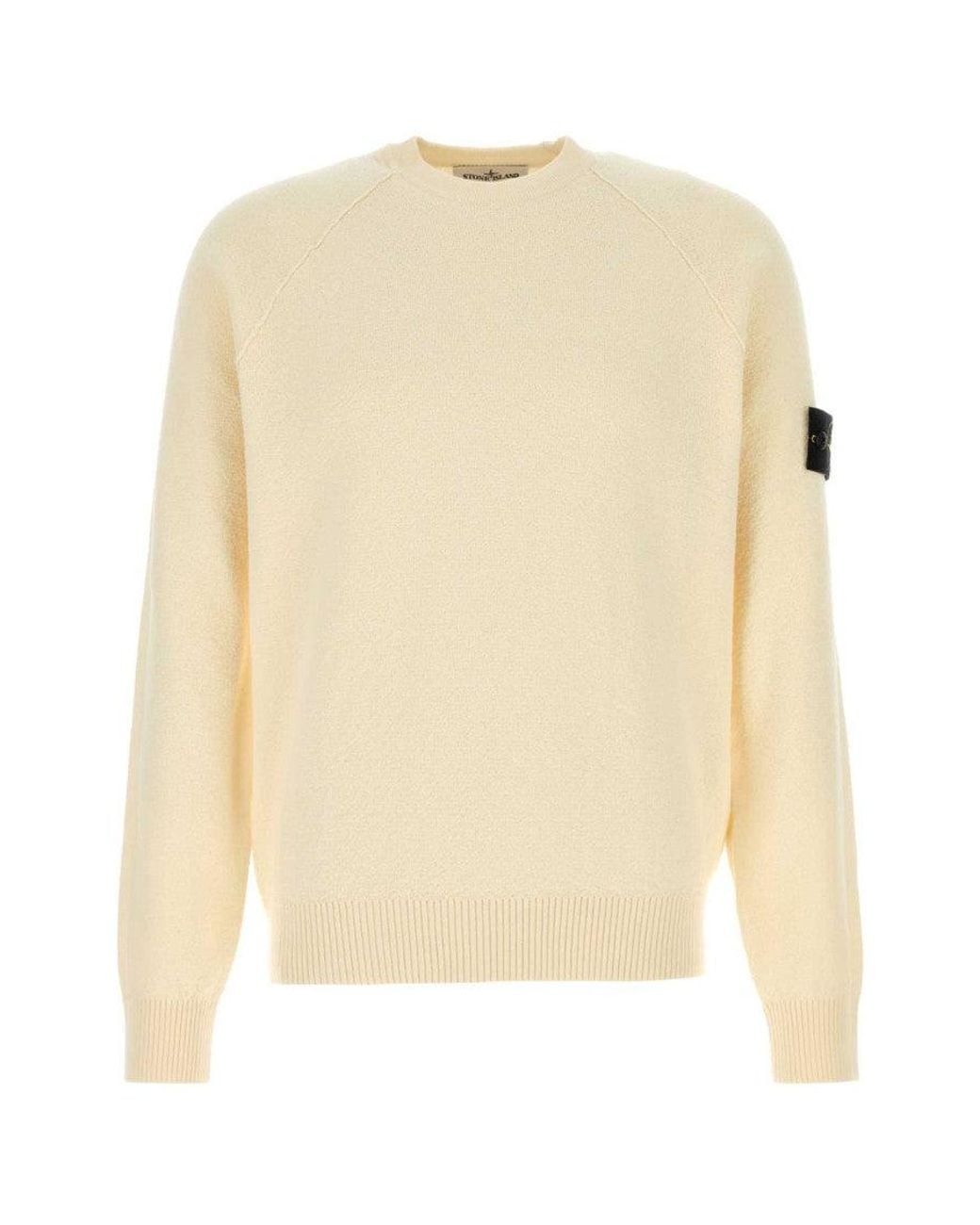 Stone Island Natural Crew Neck Sweaters for men