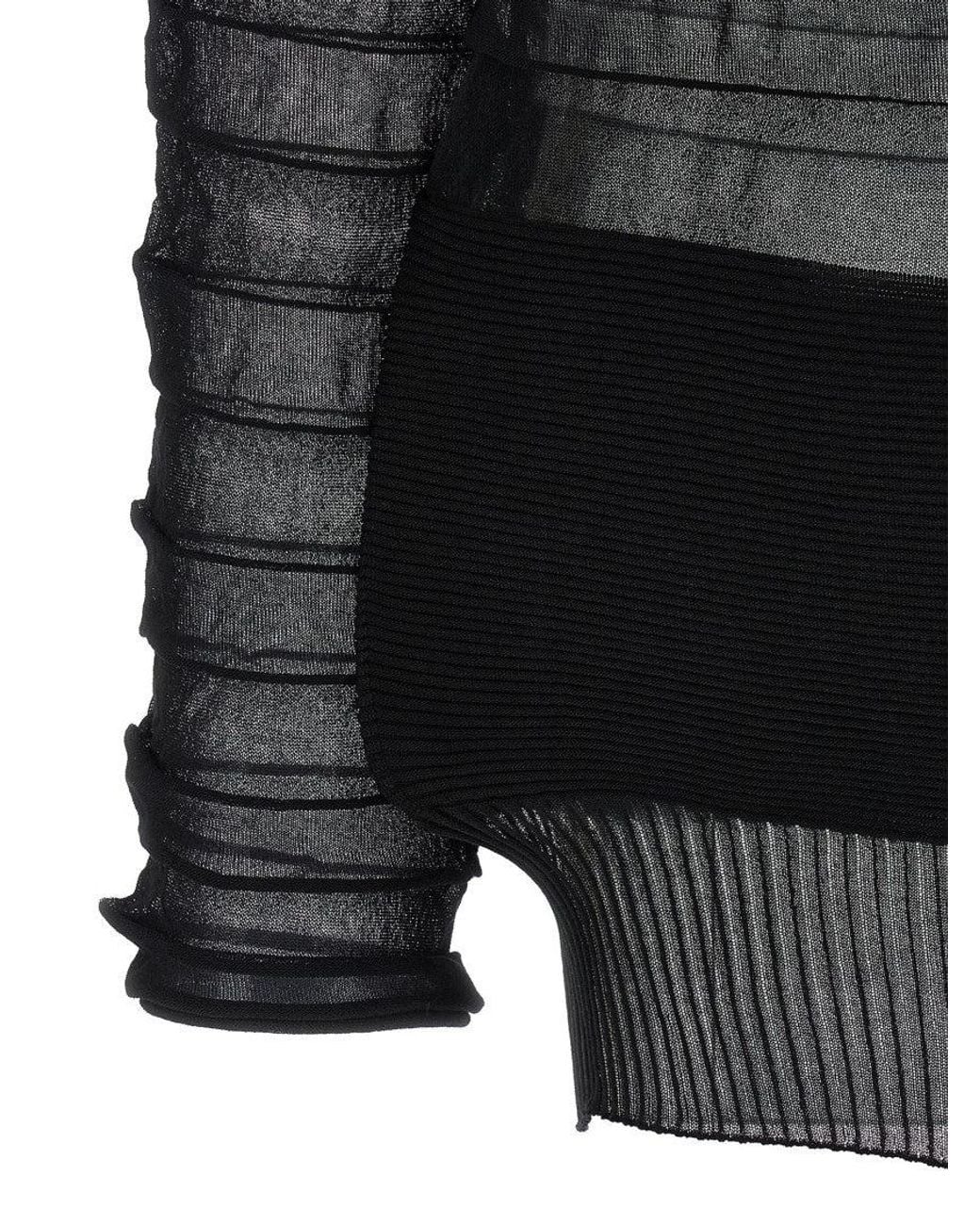 Issey Miyake Black 'Moving Knit' Top