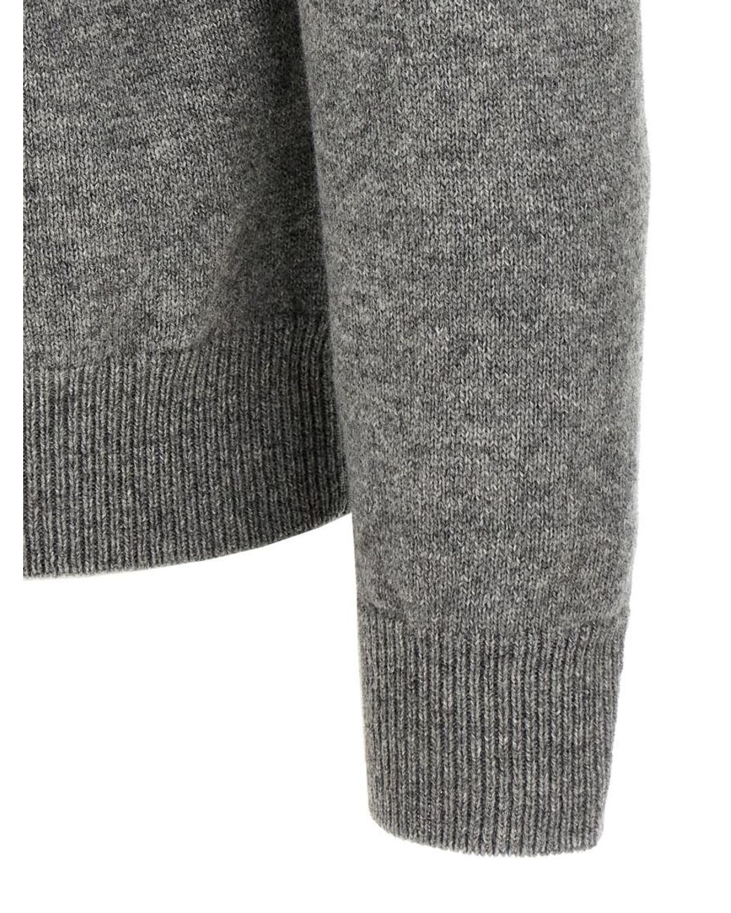 Zanone Gray Wool Sweater for men