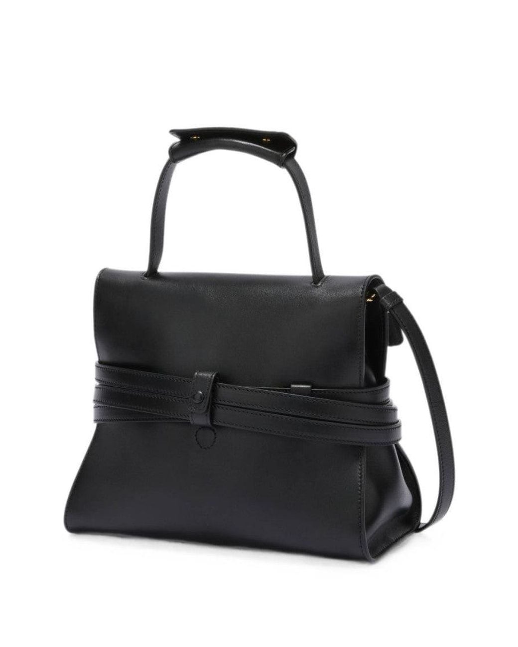 Moschino Black Tie Me Small Satchel