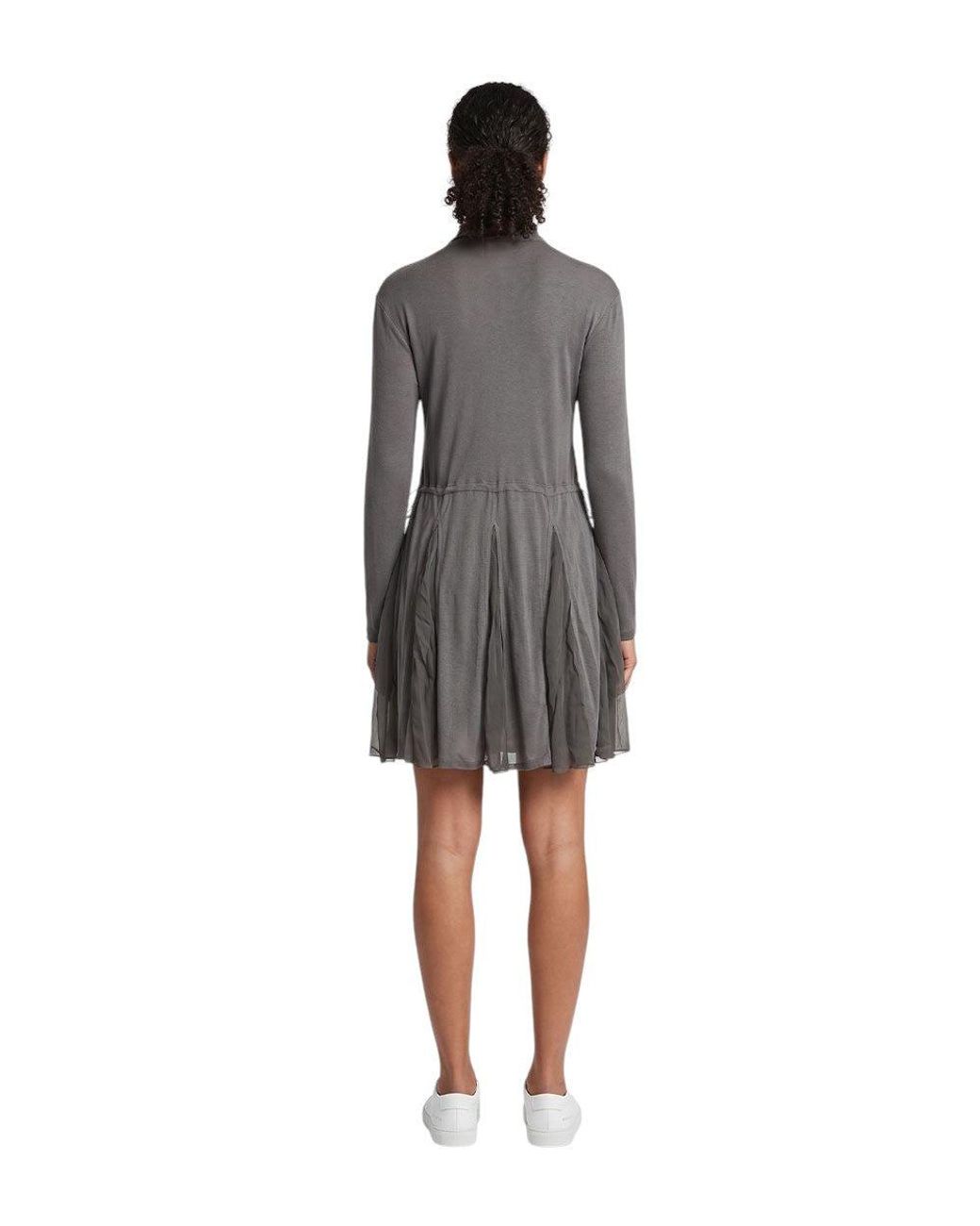DIESEL Gray Turtle Neck Mini Dress