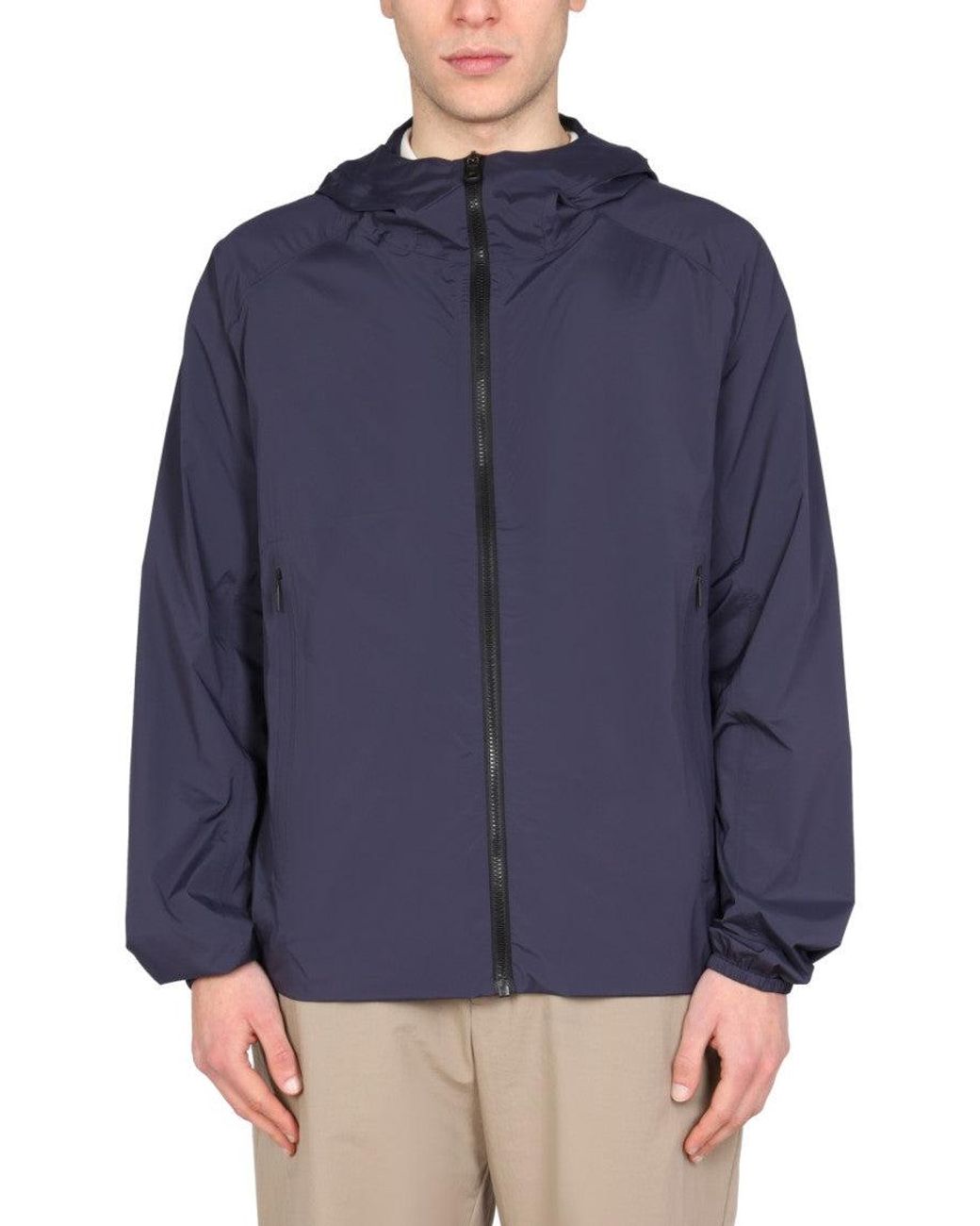 Monobi Blue Hood Jackets for men