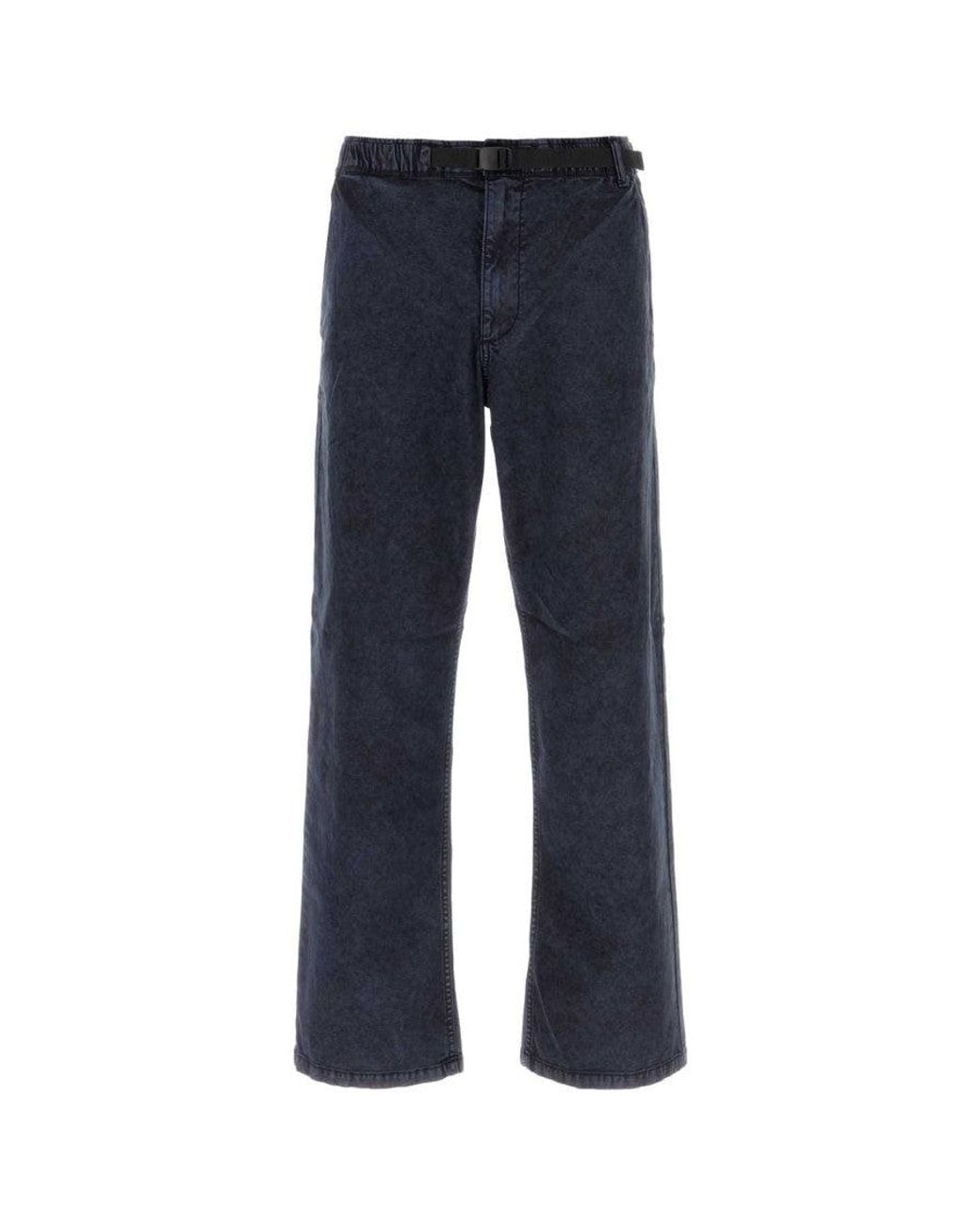 Napapijri Blue Flat Front Trousers for men