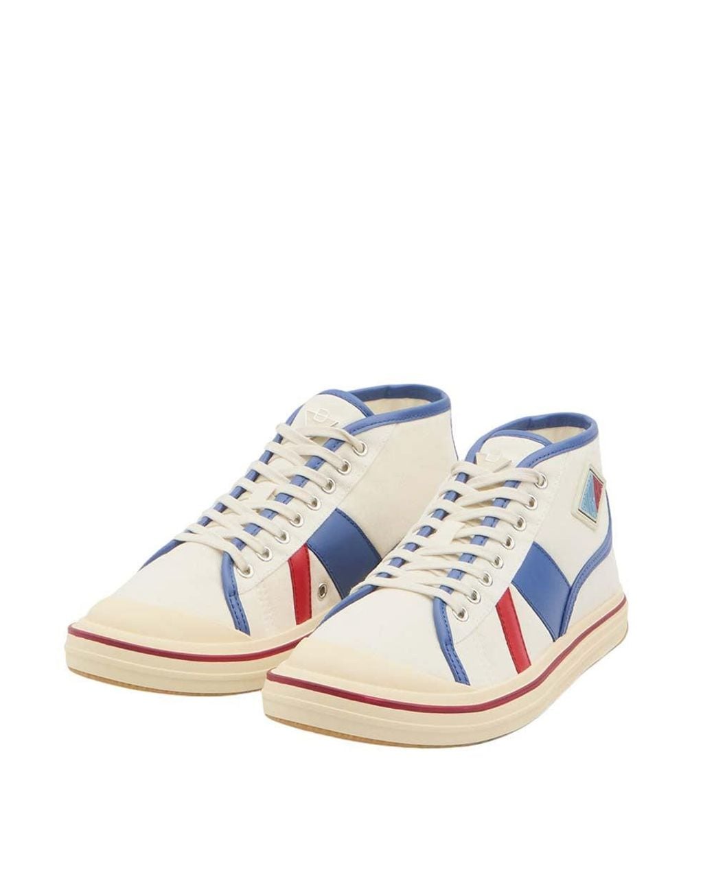 Bottega Veneta Blue Color Block Eliot Sneakers for men