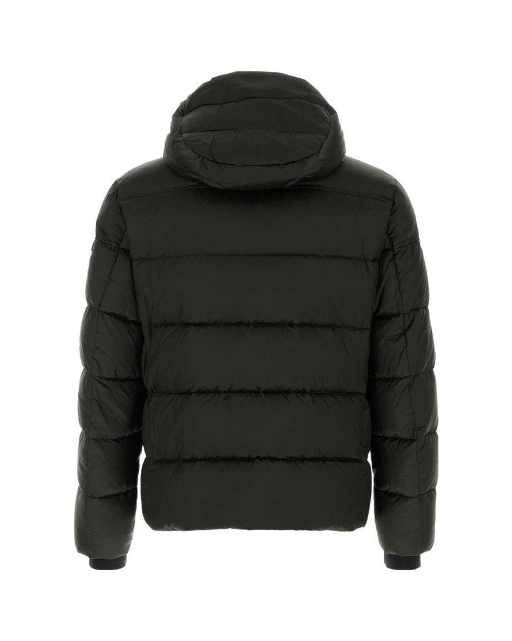 Moorer Black Dark Quilted Down Jacket for men