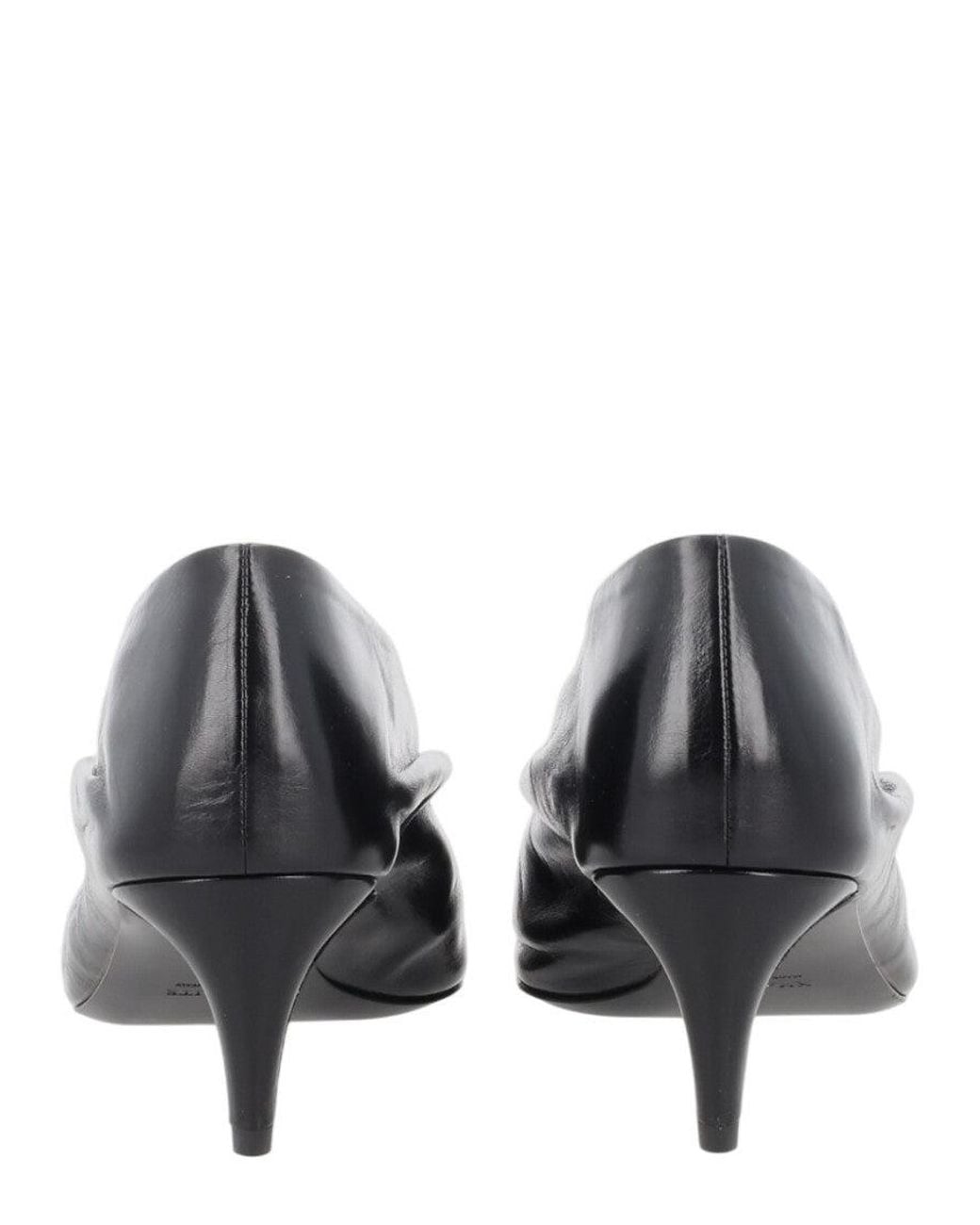 Khaite Black Leather Pumps