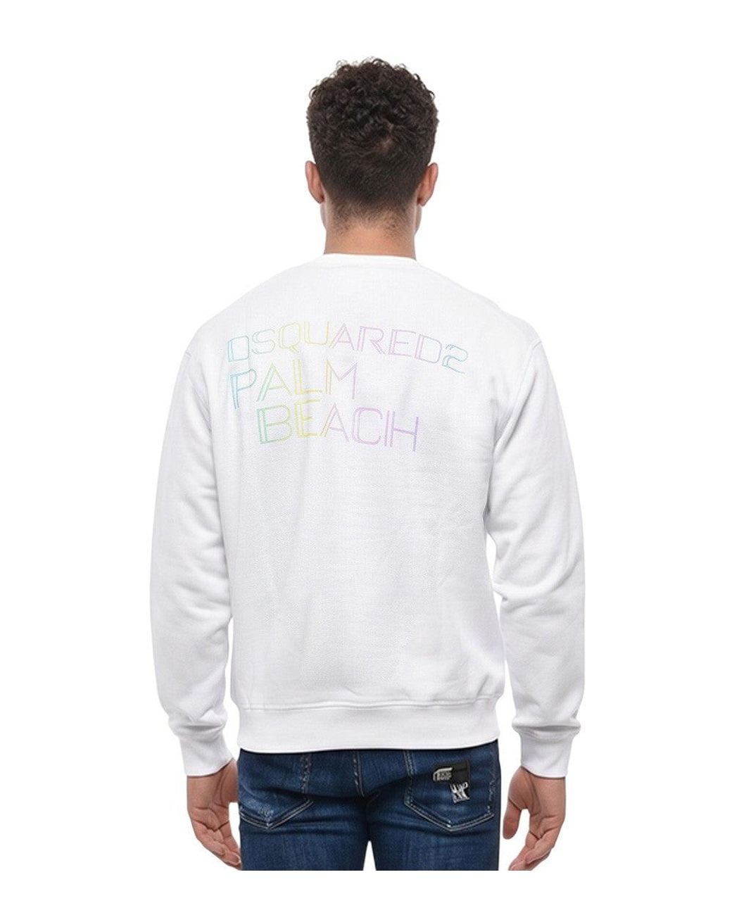 DSquared² White Crew Neck Sweatshirt for men