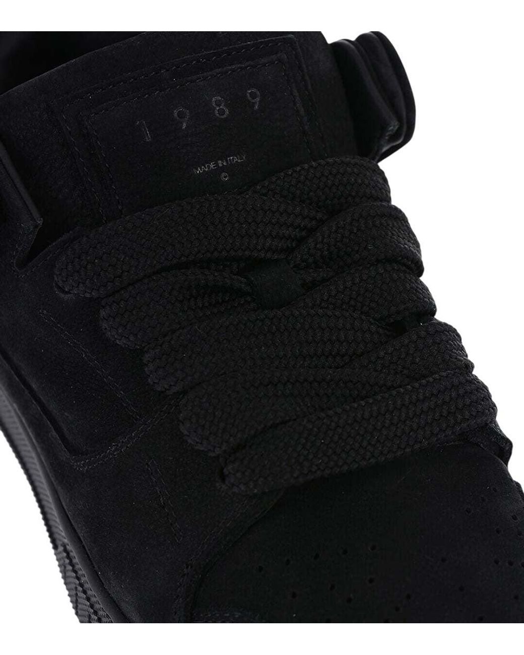 1989 STUDIO Black Low-Top Sneakers for men