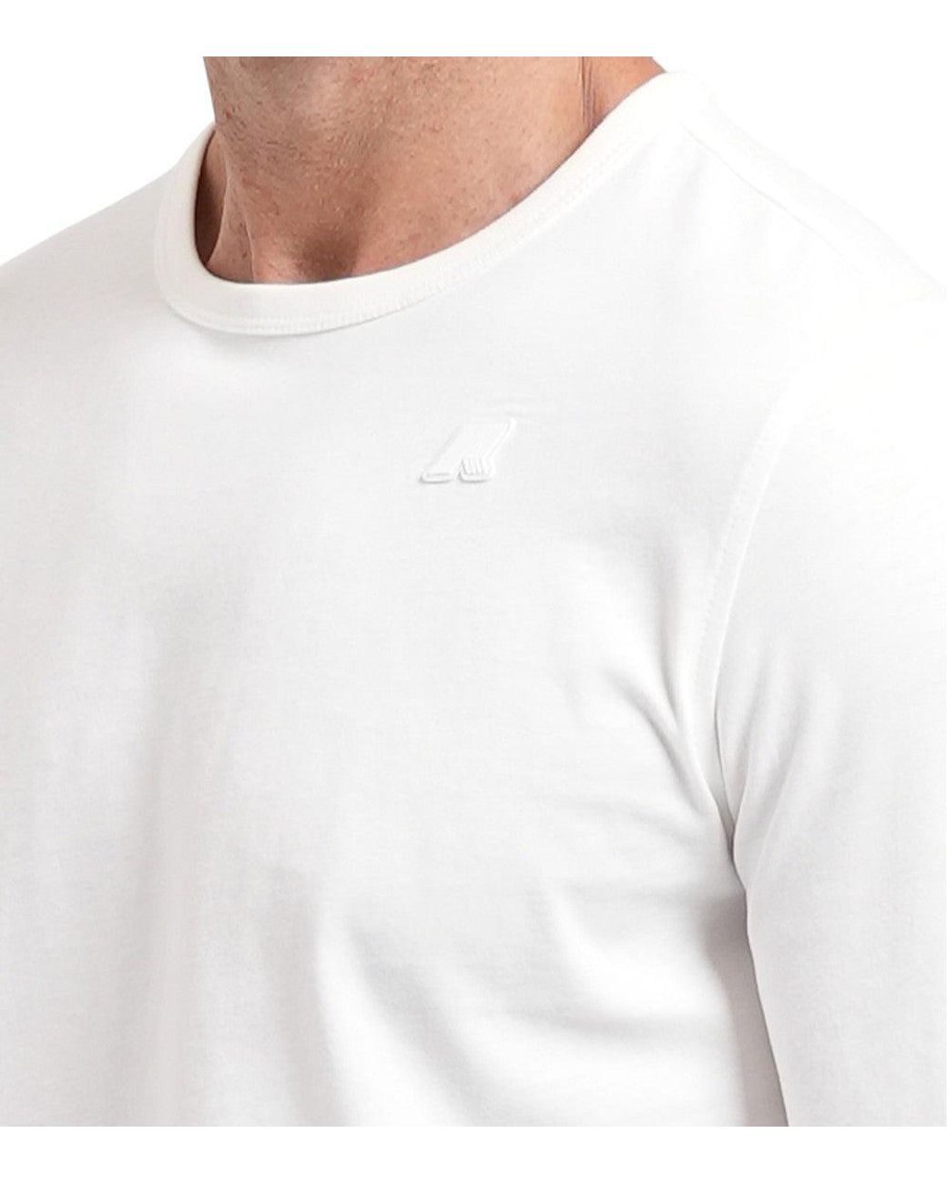 K-Way White Full Sleeves T-Shirt for men