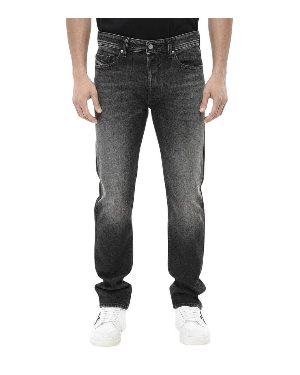 DIESEL Black Low Rise Jeans for men