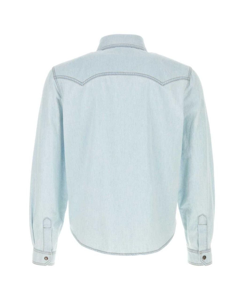 Versace Blue Light Regular Shirt for men