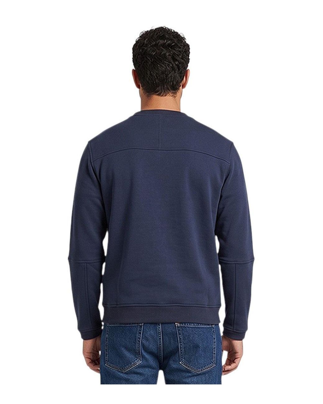 K-Way Blue Crew Neck Sweatshirt for men